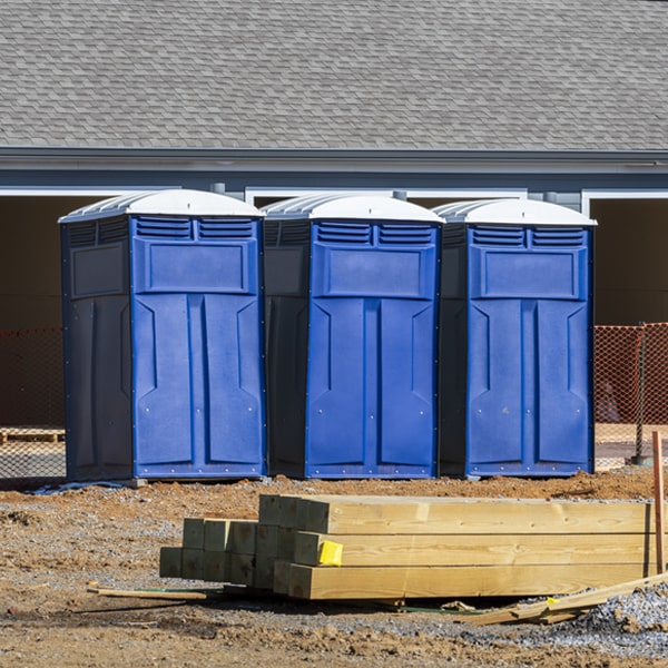 what is the maximum capacity for a single portable toilet in Varysburg New York
